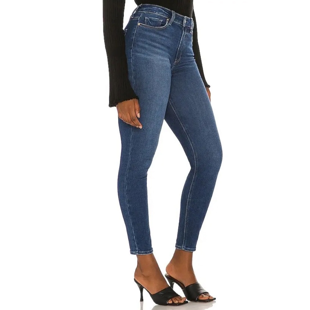 PAIGE Flaunt Cheeky Blue Skinny in Roam Denim Jeans Size 30 - Picture 15 of 16